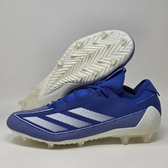 ADIDAS Adizero Electric.1 Blue White IG3445 Football Cleats Mens Size 13 New - Picture 1 of 13